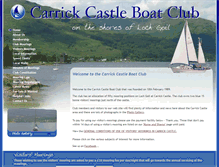 Tablet Screenshot of carrick-castle-boat-club.co.uk